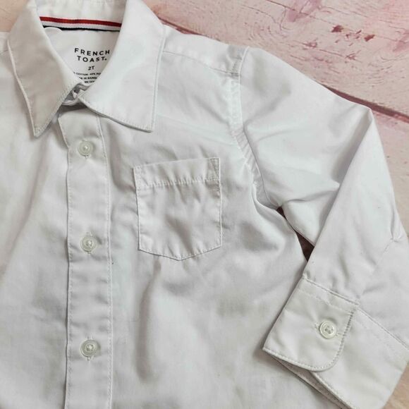 French Toast white buttondown shirt 2T - Picture 2 of 3